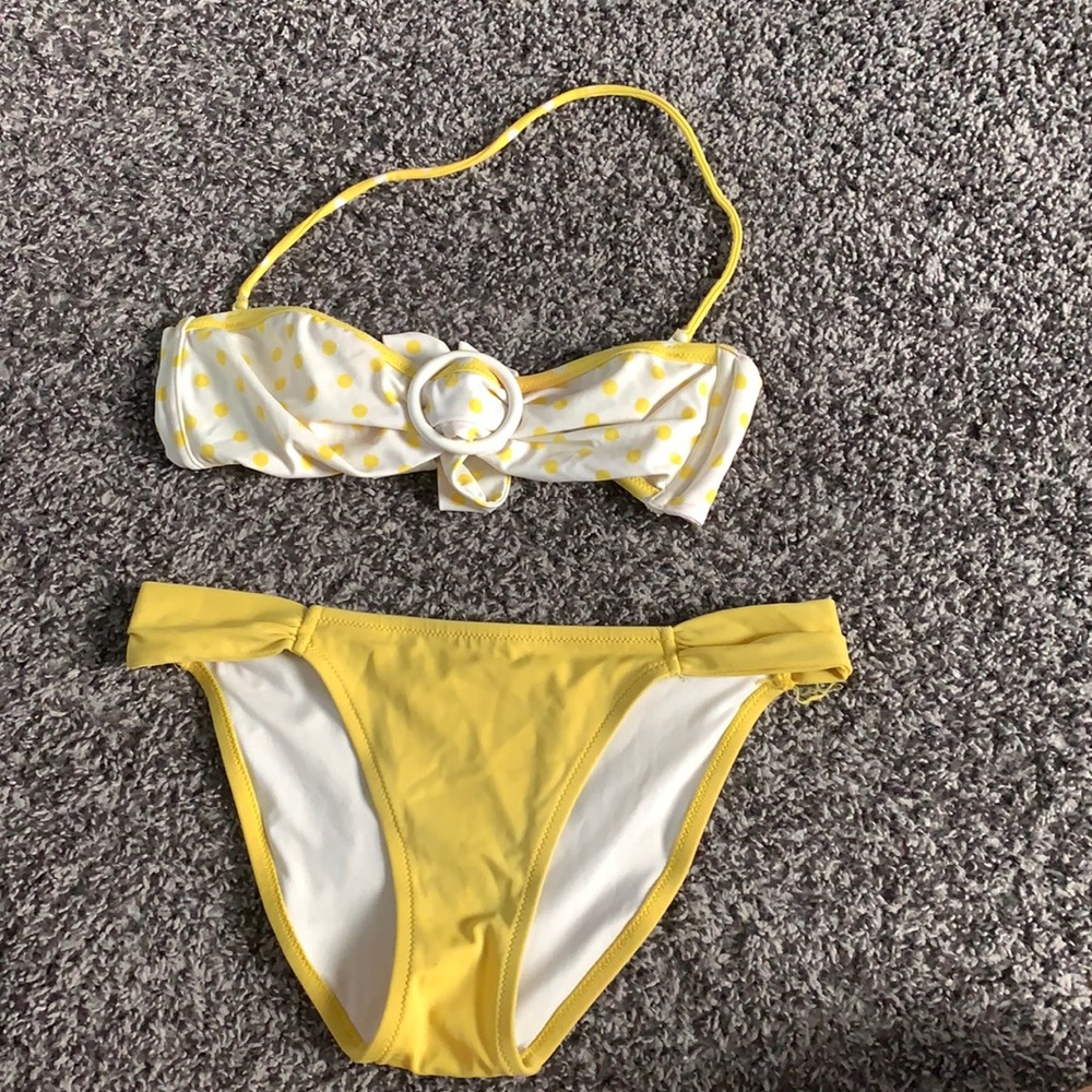 Victoria Secret Yellow polka dot Bikini set